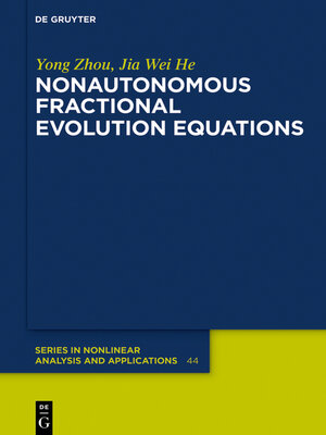 cover image of Nonautonomous Fractional Evolution Equations